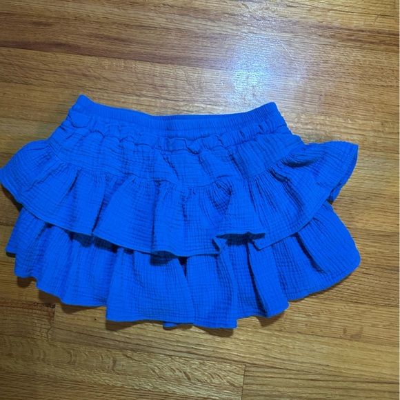 Day + Moon Blossom Cascade Mini Skort In Blue Medium (a3 - Picture 6 of 12